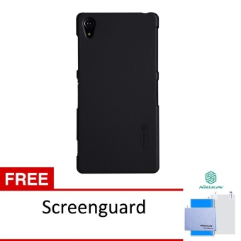 Nillkin Super Frosted Shield for Sony Xperia Z2 (L50 L50W) - Hitam + Free Screen Protector