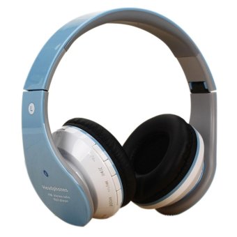 LT365 Foldable Wireless Bluetooth Headphone Headset Stereo Earphone with Mic - Blue - intl