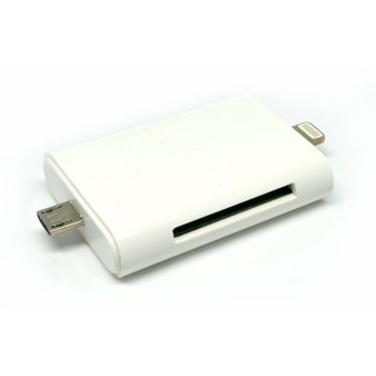 i-FlashDrive HD OTG Micro SD & TF Card Reader Lightning with Micro USB Adapter