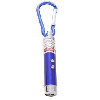 HAOFEI 3 in1 Multifunction Mini Light Pointer Torch Flashlight Keychain UV(Blue)    