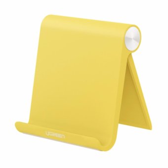 Universal White Mobile Phone Stand Flexible Desk Phone Holder For iPad iPhone Sony Nokia HTC Cellphone And Tablet Stand(Yellow) - intl