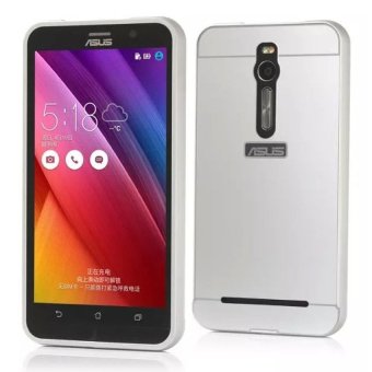 Asus Aluminum Bumper Case with Arcylic Back for Asus Zenfone 2 ZE551ML - Silver