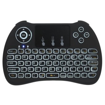 JUSHENG H9 Backlit Mini Wireless Keyboard,2.4 G Portable Keyboard with Touchpad Mouse for Windows,Android/Google/Smart TV, Linux,Windows,Mac - intl