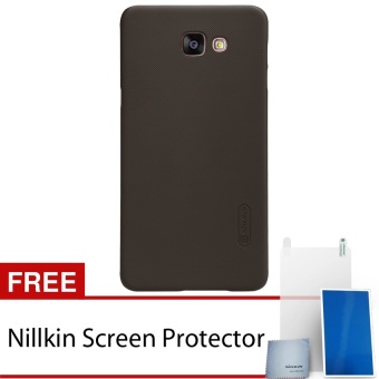 Nillkin Frosted Shield Hard Case untuk Samsung Galaxy A9 2016 - Coklat + Gratis Nillkin Screen Protector