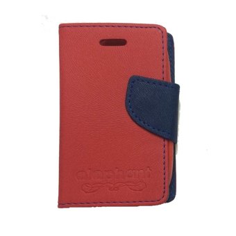 Elephant Samsung Galaxy Pocket Neo S5310 / Galaxy Pocket Y Neo S5312 / Galaxy Pocket Duos S5302 / Galaxy Y Duos Flipshell / Flipcover / Leather Case - Merah