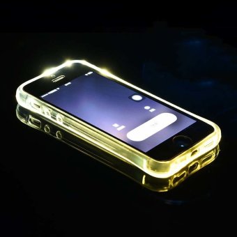 LED penutup Case telepon panggilan masuk menceriakan bingkai untuk iPhone 6/6s (jelas) - International