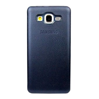 Hardcase Leather Clear Case for Samsung Galaxy Note 5- Biru Dongker