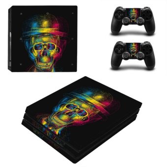 Horror Series Vinyl Game Protective Skin Sticker For Playstation 4 Pro Decal Cover Sticker For PS4 Pro Console +2 Controller ZY-PS4P-0039 - intl