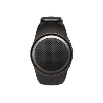 Bluetooth Sports Music Watch Portable Mini Watch Bluetooth 2.1+EDR Sport Speaker TF Card FM Audio Radio Speakers (Black) - Intl