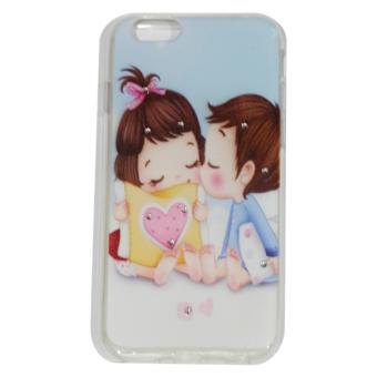 Cantiq Case Lovely Girls Shine Swarovsky For Apple iPhone 6 Ukuran 4.7 inch / 6G Ultrathin Jelly Case Air Case 0.3mm / Silicone / Soft Case / Case Handphone / Casing HP - 10