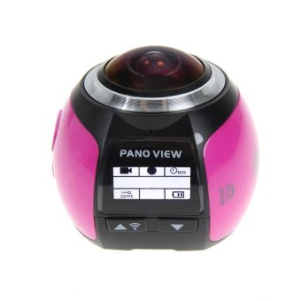4K 360 Wifi Panoramic Ultra HD Sport Action Camera (Rose) - intl