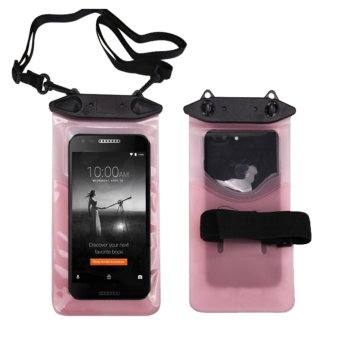 Lantoo PVC Waterproof Phone Case Underwater Phone Bag Pouch Dry(4.8\" TO 6.0\") with IPX8 Certificate For Iphone 6/6 plus For Samsung Galaxy note 3 For HTC ETC-pink - intl
