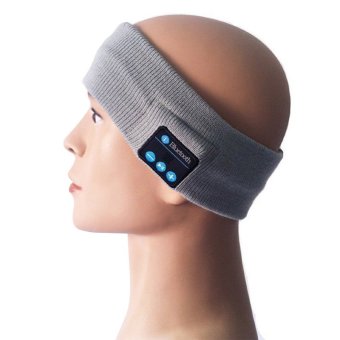 Handsfree Talking Knitted Bluetooth Sports Headband Run Sleep Music Headphone