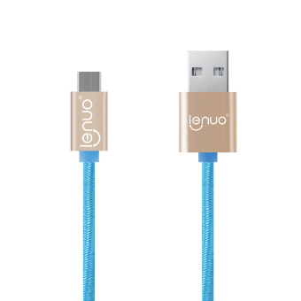 Lenuo 120cm 3A USB C Cable Type C USB 3.1 Nylon Conversion Speed Data Charger Cable for Nexus 6P Nexus 5x LG G5 OnePlus 3 (Blue)