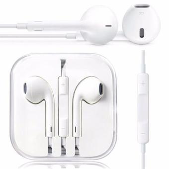 Apple Handsfree For Apple iPhone 5/5c/5s Headset / Earphone For All Phone Model Stereo ORI - White/Putih