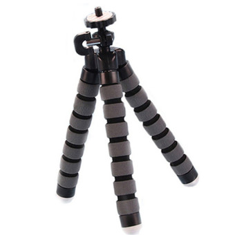 Mini Tripod Digital Camera Mobile Phone Stand Flexible Grip OctopusBubble Monopod Flexible Leg Small Camera Holder Stand(Grey)