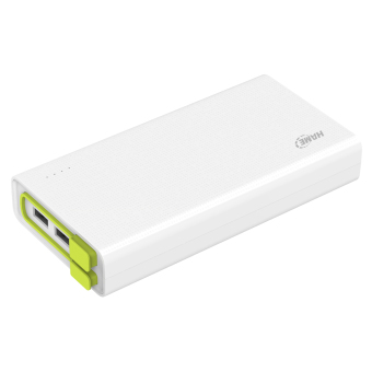 Hame X3 Power Bank 3 Port USB 20000mAh - HAME-X3 - White-Green