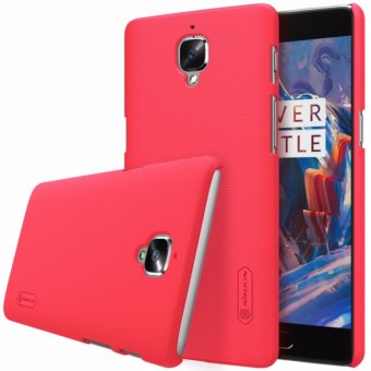 Nillkin Frosted case Oneplus 3 / 3T (A3000 A3003 A3005 A3010) - Merah + free screen protector