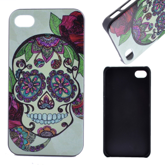 For Apple iPhone 4 4S Case Moonmini Hard PC Snap-On Back Case Cover Shell Protector - Skull - intl