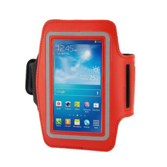 Fantasy Waterproof Sports Running Armband Leather Case (Red) - intl