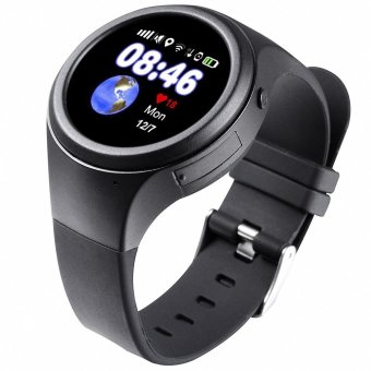 S&L T88 1.22 inch Smartwatch Phone MTK2503 SOS WiFi GPS Pedometer IPS Screen (Black) - intl