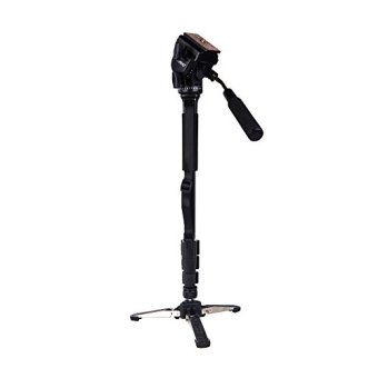 \"Yunteng VCT-288 Photography Tripod Monopod WIth Fluid Pan Head Quick Release Plate And Unipod Holder for Canon Nikon DSLR Cameras\" - intl