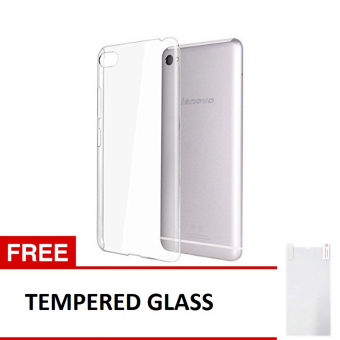 Softcase Lenovo Vibe C Ultrathin Air Softcase - Putih Transparant + Gratis Tempered Glass
