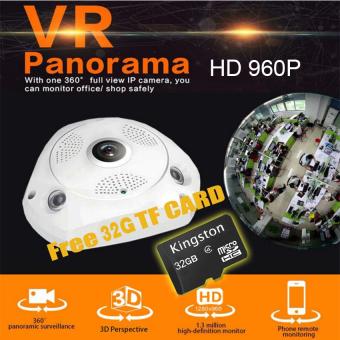 With Free 32G TF Card WIFI 960P 360 Degree Fisheye Panoramic Camera HD Wireless VR IP camera P2P Indoor Security WiFi Camera - intl