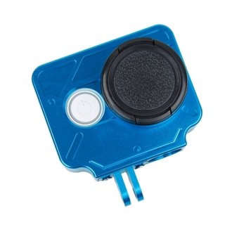 TMC HR327 CNC Aluminum Alloy Protective Case for Xiaomi Yi ActionCamera (Blue) - Intl
