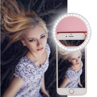 Abusun Ring LED Light case Phone Light Beauty Selfie Ring Flash Fill light for iPhone 5 6 6s plus 7 7 plus Samsung s6 s7 - intl