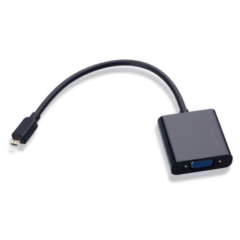 Micro HDMI to VGA Adapter with Audio Port - Hitam