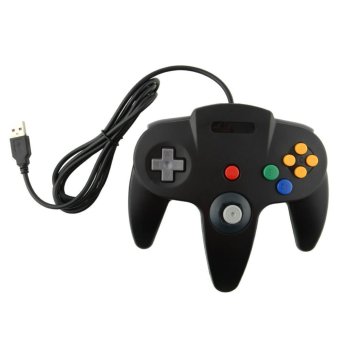 USB Game Controller Joypad Joystick Gaming For Nintendo N64 PC Mac Black - intl