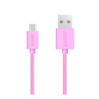 Orico Micro USB Nylon Braided Cable 1m - MDC-10 - Pink