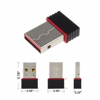 150Mbps USB Wireless adapter / WiFi adapter / Wifi Dongle , N150 Wireless dongle , 150Mbps Wireless USB adapter - Ideal for Raspberry Pi(Black) - intl