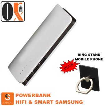 Powerbank Hifi And Smart Samsung Support All Type HP + Ring Stand Mobile Phone