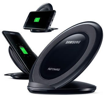Samsung Wireless Charger Stand Fast Charging for Galaxy Note 5 / S6 / S6 Edge / S7 / S7 Edge - Hitam