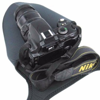 Wego fashion,high-quality,Medium Size Travel Neoprene Camera Case Bag soft Protector for DSLR with Lens,Canon 550D, 600D, 650D, 700D, 1100D,Nikon D5300 D5200 D3200 D3100, Pentax K-M K-X K100D K200D, etc. - intl