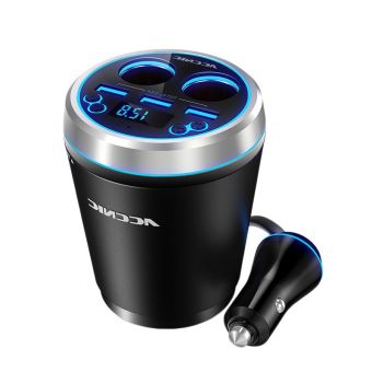 Zell ACCNIC C1 Bluetooth Car Charger USB 3 Port FM Radio - Hitam
