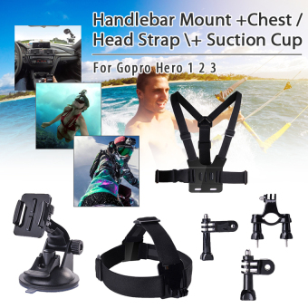 XCSource Set Handlebar Mount + Chest / Head Strap + Suction Cup forGopro Hero 1 2 3 OS057