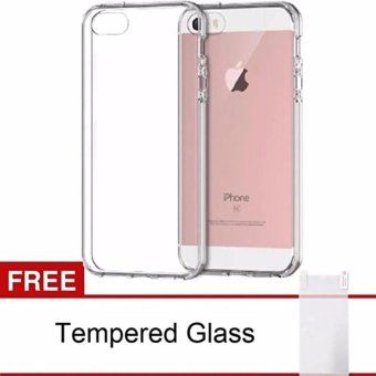 Case Anticrack Case / Anti Crack Case / Anti Shock Case for iPhone 4 / 4S - Fuze / Fyber - Clear + Free Premium Tempered Glass