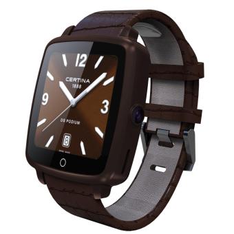 JUSHENG U11C Bluetooth 4.0 Smart Watch Intelligent Wristwatch Passometer Fitness Tracker Sleep Monitor Smartwatch (Brown) - intl