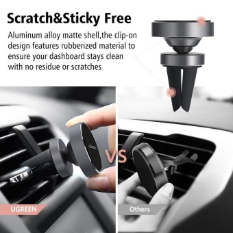 Happy Buy Universal Car Phone Holder Magnetic Air Vent Mount Stand360 Rotation Mobile Phone Holder for IPhone 7 5s 6s Plus Samsung - intl