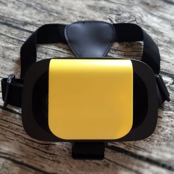 2016 New Hot VR BOX MINI Virtual Reality 3D Glasses Google Cardboard VR BOX Movie For 4.5-6.0' Smartphone(Yellow)