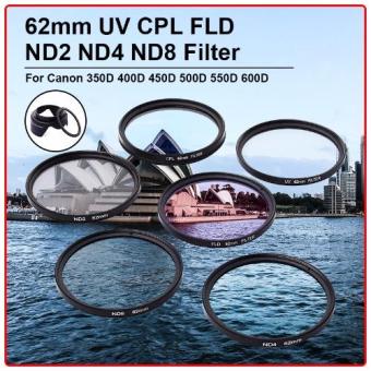 XCSource 62mm UV CPL Circular Polarizer FLD ND2 ND4 ND8 Filter Kit For Camera Lens