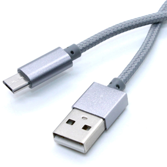 LDNIO Cable Data & Charger Usb Micro Tali for Handphone - LS08M Grey