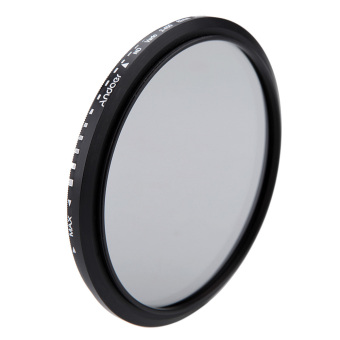 Andoer 82mm ND Fader Neutral Density Adjustable ND2 to ND400 Variable Filter for Canon Nikon DSLR Camera Outdoorfree