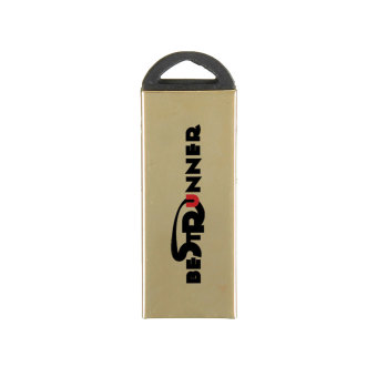16 GB USB 2.0 flashdisk U penyimpanan dengan stick memory lingkaran kunci Mini keemasan