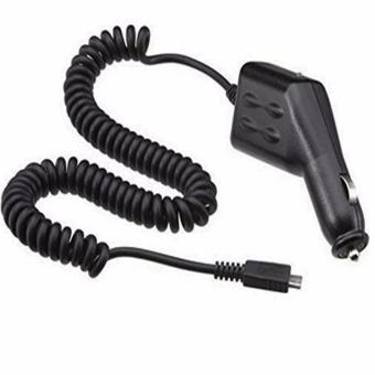 QCF Car Charger Saver Pistol Port USB Mini Portable 5V 0.5A with Wire Cable Cord Original- Hitam