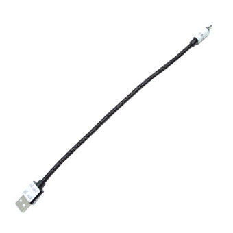 Titanium Fast Lightning USB Smartphone Charge Short Cable - Hitam