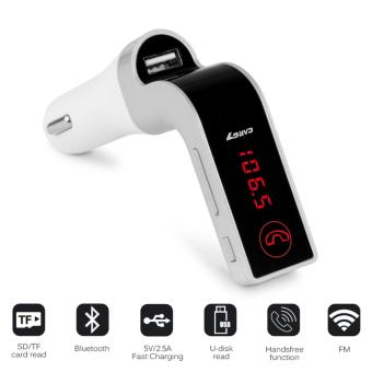 Abusun 4-in-1 Hands Free Wireless Bluetooth FM Transmitter G7 + AUX Modulator Car Kit MP3 Player SD USB LCD Car Accessories - intl